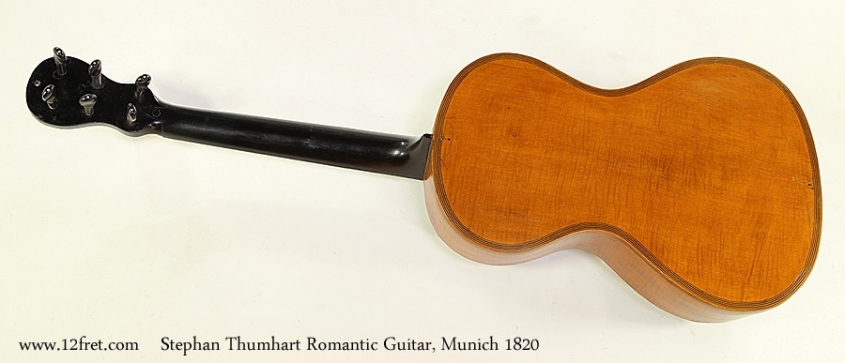 Stephan Thumhart Romantic Guitar, Munich 1820 Full Rear View