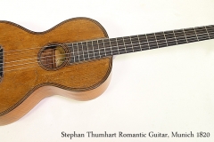 Stephan Thumhart Romantic Guitar, Munich 1820 Full Front View