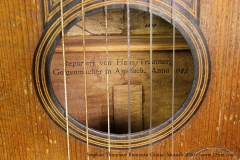 Stephan Thumhart Romantic Guitar, Munich 1820 Repair Label View