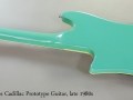 Tom Holmes Cadillac Prototype Guitar, late 1980s Full Rear VIew