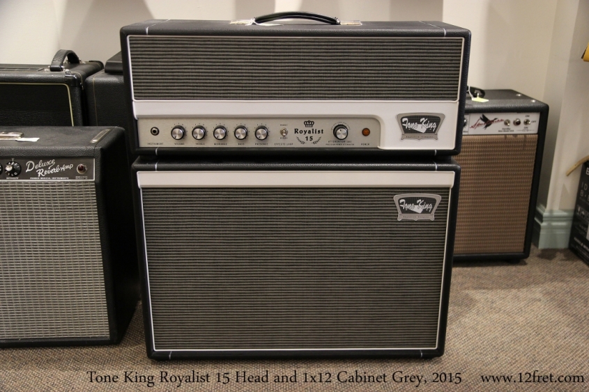 Tone King Royalist 15 Head and 1x12 Cabinet Grey, 2015  Full Front View