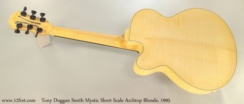 Tony Duggan Smith Mystic Short Scale Archtop Blonde, 1995 Full Rear View