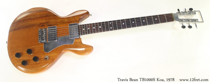 Travis Bean TB1000S Koa, 1978 Full Front View