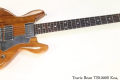 Travis Bean TB1000S Koa, 1978 Full Front View