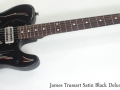 James Trussart Satin Black Deluxe Steelcaster full front view