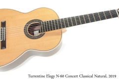 Turrentine Elegy N-60 Concert Classical Natural, 2019 Full Front View