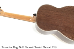 Turrentine Elegy N-60 Concert Classical Natural, 2019 Full Rear View