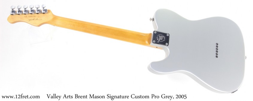 Valley Arts Brent Mason Signature Custom Pro Grey, 2005 Full Rear View