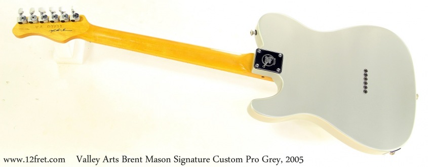 Valley Arts Brent Mason Signature Custom Pro Grey, 2005 Full Rear View