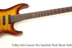 Valley Arts Custom Pro Interlock Neck Burnt Amber, 1987 Full Front View