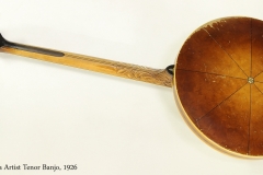 Vega Artist Tenor Banjo, 1926  Full Rear View