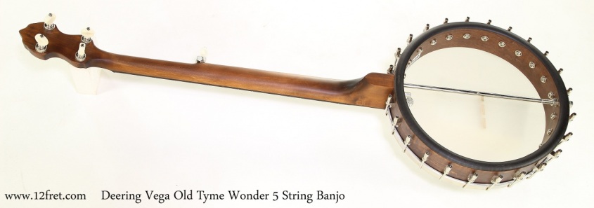 Deering Vega Old Tyme Wonder 5 String Banjo   Full Rear View
