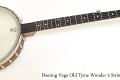 Deering Vega Old Tyme Wonder 5 String Banjo   Full Front View