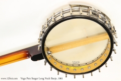 Vega Pete Seeger Long Neck Banjo, 1961  Back View