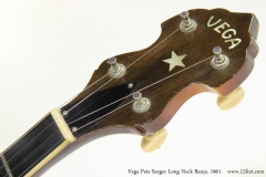 Vega Pete Seeger Long Neck Banjo, 1961  Head Front View