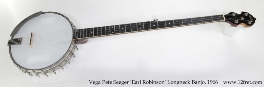 Vega Pete Seeger 'Earl Robinson' Longneck Banjo, 1966 Full Front View