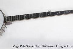 Vega Pete Seeger 'Earl Robinson' Longneck Banjo, 1966 Full Front View