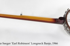 Vega Pete Seeger 'Earl Robinson' Longneck Banjo, 1966 Full Rear View