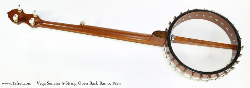 Vega Senator 5-String Open Back Banjo, 1925  Full Rear View