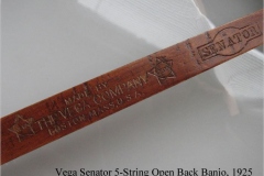 Vega Senator 5-String Open Back Banjo, 1925  - The Twelfth Fret