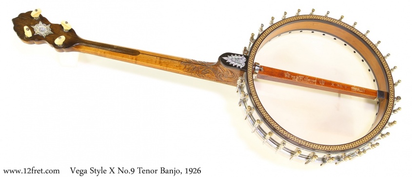 Vega Style X No.9 Tenor Banjo, 1926 Full Rear View