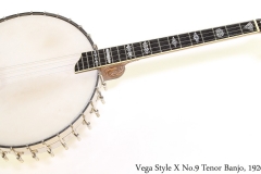 Vega Style X No.9 Tenor Banjo, 1926 Full Front View