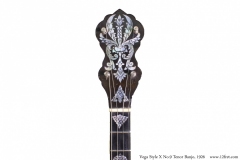 Vega Style X No.9 Tenor Banjo, 1926 Head Front View