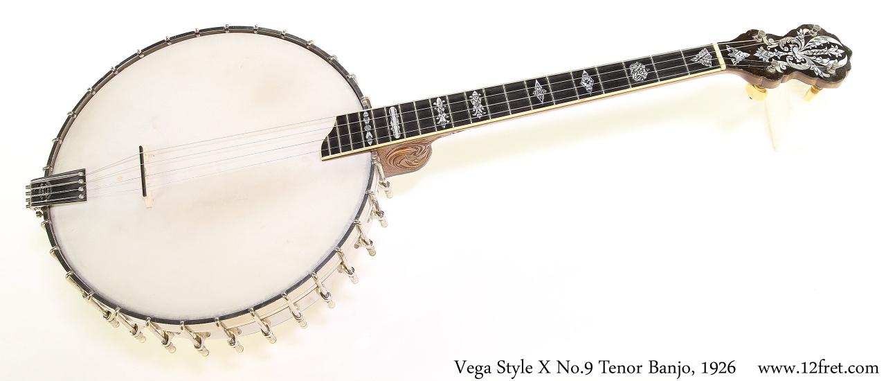 Vega Style X No.9 Tenor Banjo, 1926 Full Front View