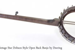 Vega Vintage Star Dobson Style Open Back Banjo by Deering Full Rear View