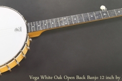 Vega White Oak Open Back Banjo 12 inch by Deering Full Front View