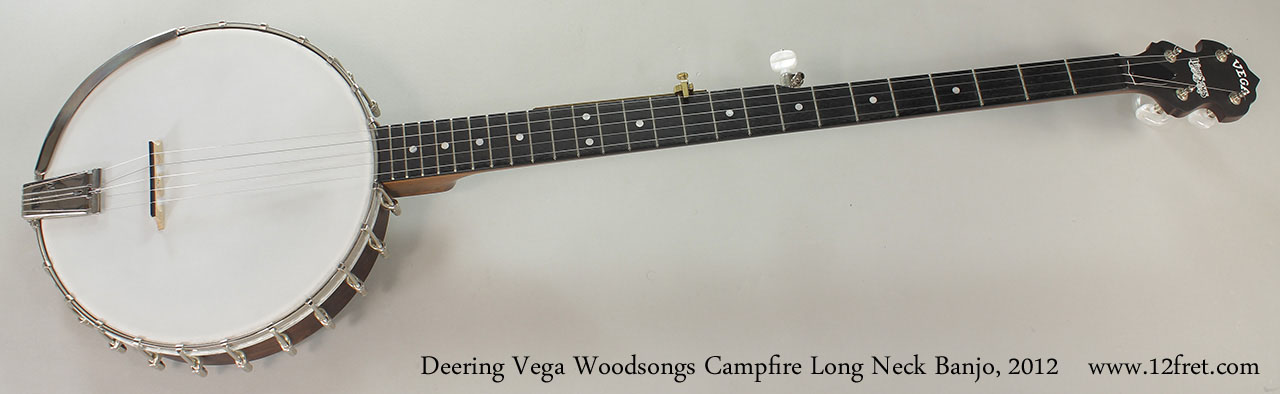 Deering Vega Woodsongs Campfire Long Neck Banjo, 2012 Full Front View