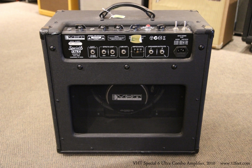 VHT Special 6 Ultra Combo Amplifier, 2010 Full Rear View