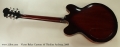 Victor Baker Custom 16 Thinline Archtop, 2008 Full Rear View