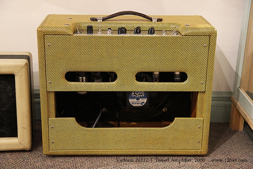 Victoria 20112-T Tweed Amplifier, 2000 Full Rear View
