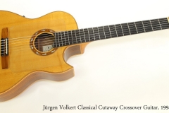 Jürgen Volkert Classical Cutaway Crossover Guitar, 1994 Full Front View