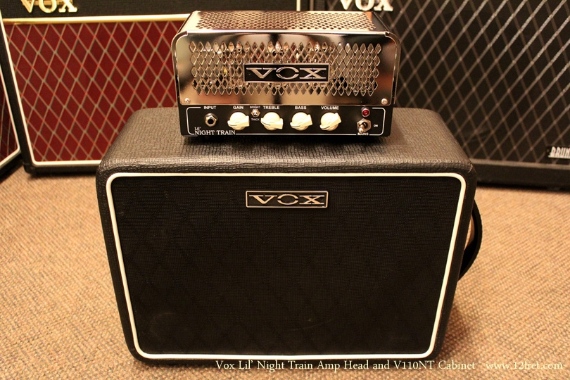 Vox Lil' Night Train Amp Head and V110NT Cabinet front