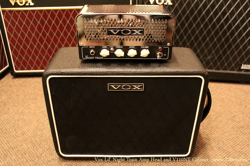 Vox Lil' Night Train Amp Head and V110NT Cabinet front