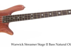 Warwick Streamer Stage II Bass Natural Oil, 2010 Full Front View