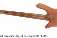 Warwick Streamer Stage II Bass Natural Oil, 2010 Full Rear View