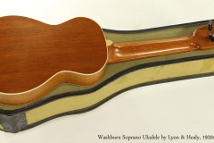 Washburn Soprano Ukulele by Lyon and Healy, 1920s  Full Rear View