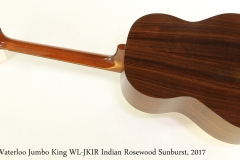 Waterloo Jumbo King WL-JKIR IndiaWaterloo Jumbo King WL-JKIR Indian Rosewood Sunburst, 2017 Full Rear Viewn Rosewood Sunburst, 2017 Full Front View