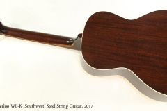 Waterloo WL-K 'Southwest' Steel String Guitar, 2017  Full Rear View