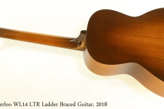 Waterloo WL14 LTR Ladder Braced Guitar, 2018 Full Rear View
