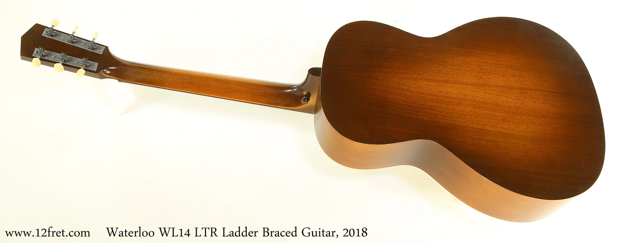 Waterloo WL14 LTR Ladder Braced Guitar, 2018 Full Rear View
