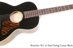 Waterloo WL-12 Steel String Guitar Black, 2017  Full Front View
