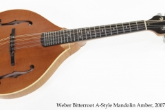 Weber Bitterroot A-Style Mandolin Amber, 2007 Full Front View