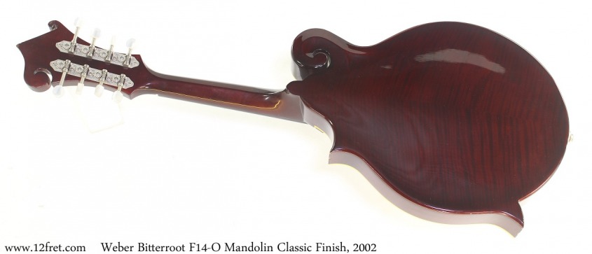 Weber Bitterroot F14-O Mandolin Classic Finish, 2002 Full Rear View