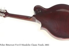 Weber Bitterroot F14-O Mandolin Classic Finish, 2002 Full Rear View