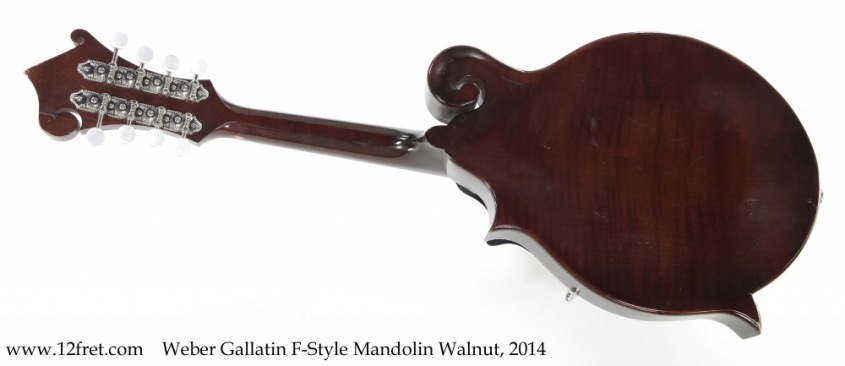 Weber Gallatin F-Style Mandolin Walnut, 2014 Full Rear View
