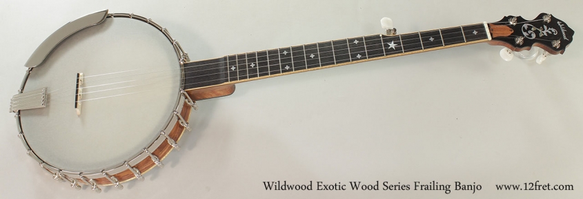 Wildwood Exotic Wood Series Frailing Banjo Full Front VIew